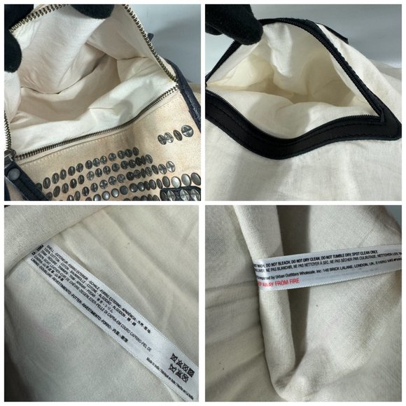 Free People Ryman Distressed Tote Studded Expendable Zipper Center - Picture 14 of 16